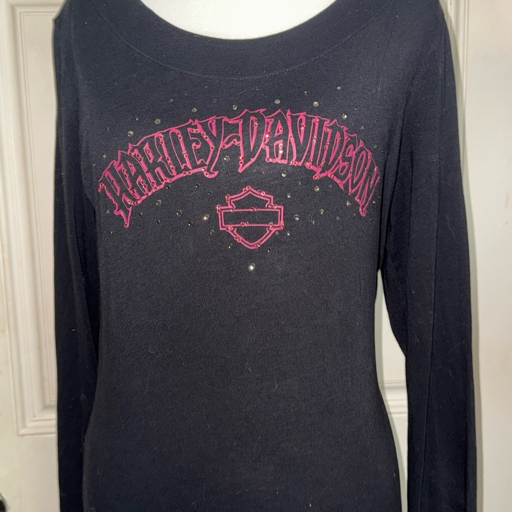 Harley-Davidson Black Long Sleeve Graphic Tee